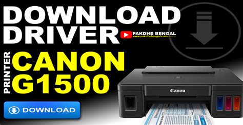 Canon PIXMA G1500 Printer Driver